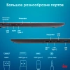 Ноутбук IRU Tactio 15ALG Core i3 1215U 8Gb SSD256Gb Intel UHD Graphics 15.6" IPS FHD (1920x1080) noOS black WiFi BT Cam 4500mAh (2023565)