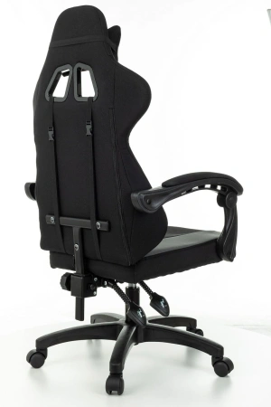 Кресло игровое Zombie Rudger черный/серый с подголов. крестов. пластик
