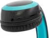Гарнитура накладные Digma BT-15 черный/голубой беспроводные bluetooth оголовье (BT-15BLB)
