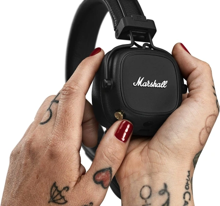 Гарнитура накладные Marshall Major IV черный беспроводные bluetooth (1005773)