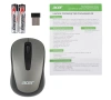 Мышь Acer OMR134 серый оптическая (1000dpi) беспроводная USB для ноутбука (2but)