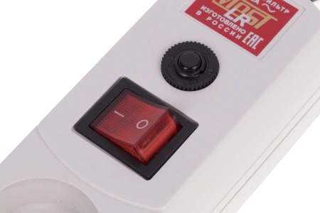 Сетевой фильтр Most LR 1.7м (6 розеток) белый (пакет ПЭ)