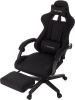Кресло игровое Zombie Shadow черный Neo Black с подголов. крестов. пластик подст.для ног пластик черный