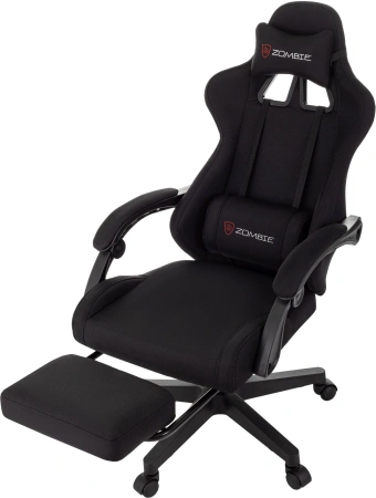 Кресло игровое Zombie Shadow черный Neo Black с подголов. крестов. пластик подст.для ног пластик черный