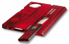 Швейцарская карта Victorinox SwissCard Classic (0.7100.T) красный полупрозрачный коробка подарочная