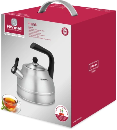 Чайник металлический Rondell Frank RDS-1861 2.8л. стальной
