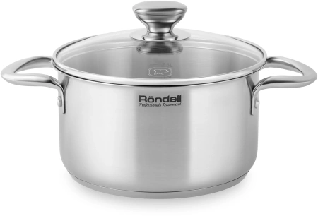 Кастрюля Rondell Merkur RDS-1224 5.1л. d=24см (с крышкой) стальной