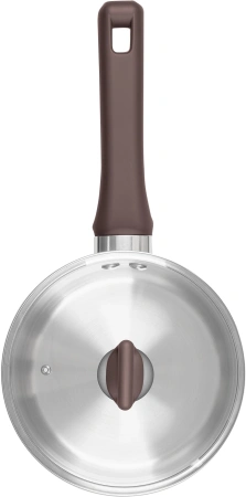 Ковш Rondell Fest RDS-1319 0.9л. d=14см (с крышкой) стальной