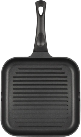 Сковорода-гриль Rondell Schwarz RDA-1683 квадратная 28см покрытие: Xylan Plus ручка несъемная (без крышки) черный