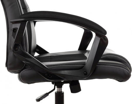 Кресло игровое Zombie Arena черный эко.кожа/ткань крестов. пластик