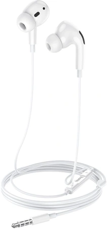 Гарнитура вкладыши Hoco M1 Pro 1.2м белый проводные