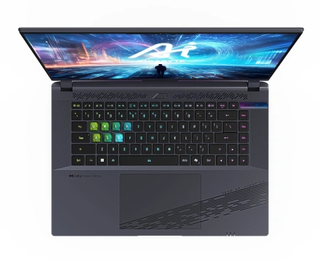 Ноутбук Gigabyte Aorus 16X Core i7 13650HX 16Gb SSD1Tb NVIDIA GeForce RTX4060 8Gb 16" IPS QHD+ (2560x1600) Free DOS grey WiFi BT Cam (9KG-43KZC54SD)