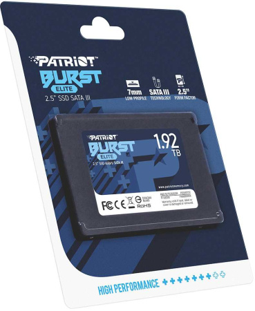 Накопитель SSD Patriot SATA III 1.92Tb PBE192TS25SSDR Burst Elite 2.5"