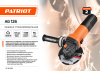 Углошлифовальная машина Patriot AG 126 1050Вт 11000об/мин рез.шпин.:M14 d=125мм (110301126)