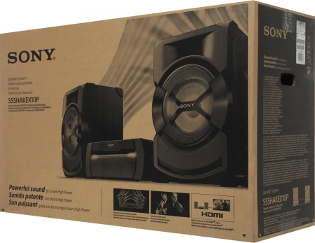 Минисистема Sony Shake-X10 черный 1200Вт/CD/CDRW/DVD/DVDRW/FM/USB/BT