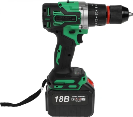 Дрель-шуруповерт Zitrek Green Impact 18V 1800Вт аккум. патрон:быстрозажимной (кейс в комплекте) (063