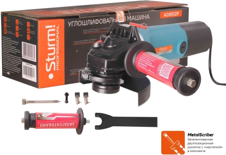 Углошлифовальная машина Sturm! AG9512P 1000Вт 11000об/мин рез.шпин.:M14 d=125мм