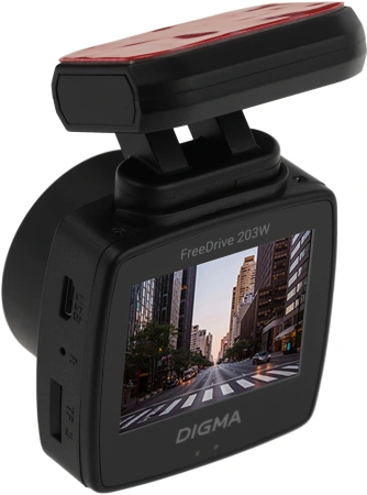 Видеорегистратор Digma FreeDrive 203W черный 2Mpix 1080x1920 1080p 120гр. MSTAR 8336