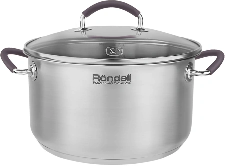 Кастрюля Rondell Akzent RDS-1389 5.1л. d=24см (с крышкой) стальной