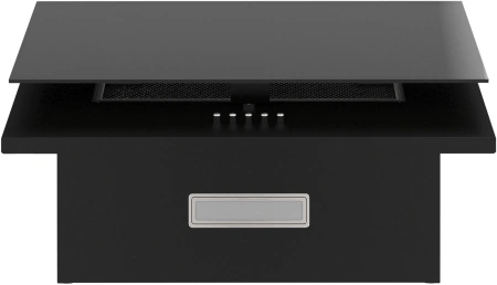 Вытяжка встраиваемая Elikor Коралл 50П-430-КЗД черный/стекло черное управление: кнопочное (1 мотор)