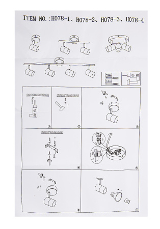 Светильник Hiper Alba H078-1 потолоч. белый/хром