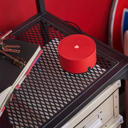 Умная колонка Yandex Станция Лайт голос.п.:Алиса красный 5W 1.0 BT 10м (YNDX-00025R)