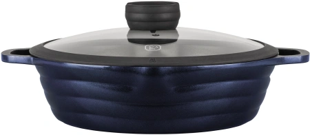 Сотейник Rondell Royal Blue RDA-1547 d=28см (с крышкой) синий