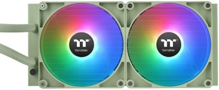 Система водяного охлаждения Thermaltake TH280 V2 Matcha ARGB Soc-AM5/AM4/1200/1700/1851 зеленый 4-pin 34.7dB Al+Cu Ret (CL-W375-PL14MG-A)