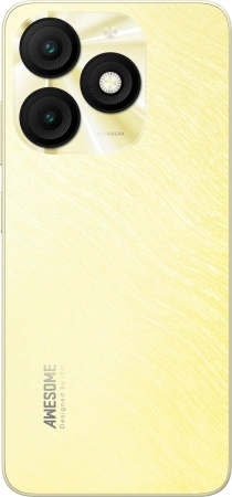 Смартфон Itel A667LP A50 64Gb 3Gb золотистый моноблок 3G 4G 2Sim 6.56" 720x1612 Android 14 8Mpix 802.11 b/g/n GPS GSM900/1800 GSM1900 TouchSc A-GPS microSD max512Gb