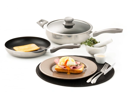 Сотейник Rondell Lumiere RDA-596 d=26см (с крышкой) серый