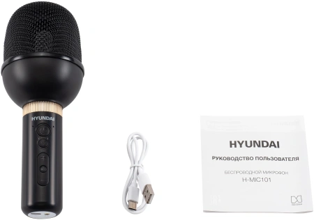 Микрофон беспроводной Hyundai H-MIC101 черный