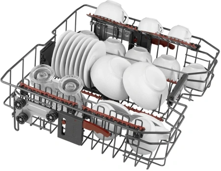 Посудомоечная машина Weissgauff DW 6140 черный/серебристый (полноразмерная) инвертер