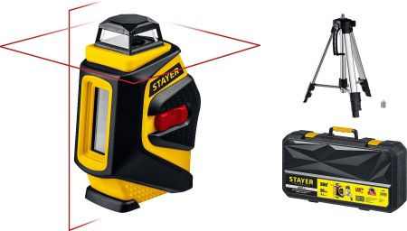 Нивелир лазерн. Stayer 34962-2 цв.луч. красный