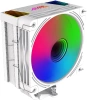 Устройство охлаждения(кулер) GMNG GG-CPC220-ARGB2 ARGB 120x120x25mm Soc-AM5/AM4/1151/1200/2066/1700 белый 4-pin 14-26dB Al+Cu LCD 220W 550gr Ret (GG-CPC220-ARGB2-WH)
