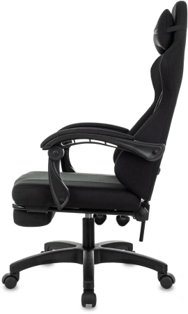 Кресло игровое Zombie Weaver черный с подголов. крестов. пластик подст.для ног пластик черный