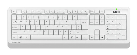 Клавиатура + мышь A4Tech Fstyler FG1010S клав:белый/серый мышь:белый/серый USB беспроводная Multimedia (FG1010S WHITE)