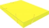Папка на резинке Бюрократ Double Neon DNE510YEL A4 пластик кор.30мм 0.5мм желтый