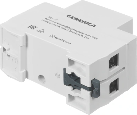 Выключатель дифф.тока УЗО IEK MDV15-2-032-030 ВД1-63 Generica 32A 4.5kA 30мА AC 2П 230В 2мод серый (упак.:1шт)