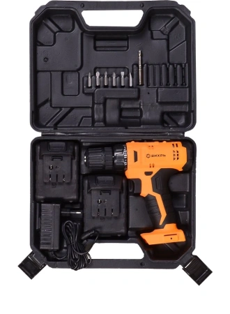 Дрель-шуруповерт Вихрь ДА-14,4Л-2К аккум. патрон:быстрозажимной (кейс в комплекте) (72/14/8)