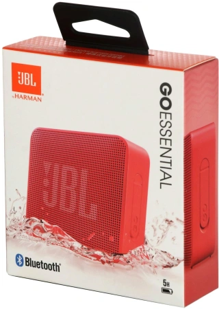 Колонка порт. JBL Go Essential красный 3.2W 1.0 BT 10м 730mAh (JBLGOESRED)
