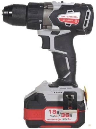 Дрель-шуруповерт Интерскол ДА-13/36В 70 аккум. патрон:быстрозажимной (кейс в комплекте) (814.2.2.70)
