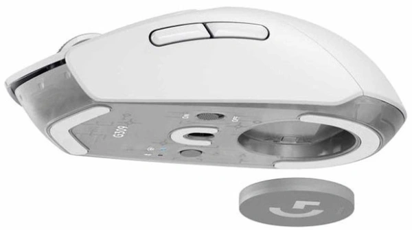 Мышь Logitech G309 Lightspeed белый оптическая 25600dpi беспров. BT 6but (910-007209)
