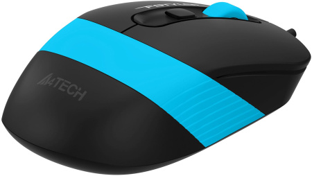 Мышь A4Tech Fstyler FM10S черный/синий оптическая 1600dpi silent USB 3but (FM10S USB BLUE)