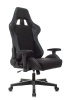 Кресло игровое Zombie Thunder 1 черный/карбон ткань/эко.кожа с подголов. крестов. пластик