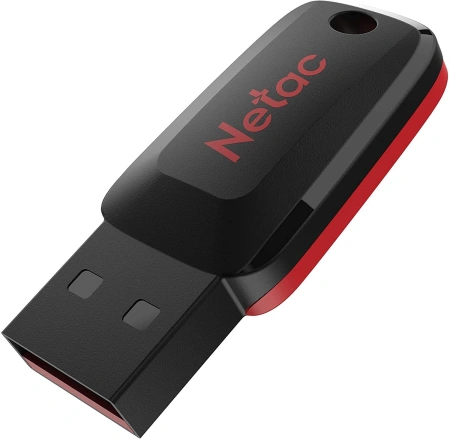 Флеш Диск Netac 8Gb U197 NT03U197N-008G-20BK USB2.0 черный/красный