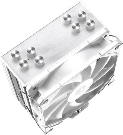 Устройство охлаждения(кулер) ID-Cooling SE-224-XTS WHITE Soc-AM4/1151/1200/2066/1700 4-pin 16-29dB Al+Cu 220W 650gr LED Ret