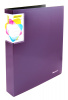 Папка на 4-х кольцах Silwerhof Perlen 271958-73 A4 1мм кор.38мм внутр. с вставкой сиреневый металлик