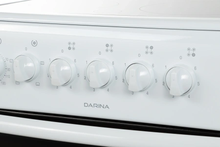Плита Электрическая Darina B 3607 W белый/черный стеклокерамика