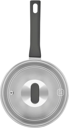 Ковш Rondell Quadro RDS-1595 1.3л. d=16см (с крышкой) стальной