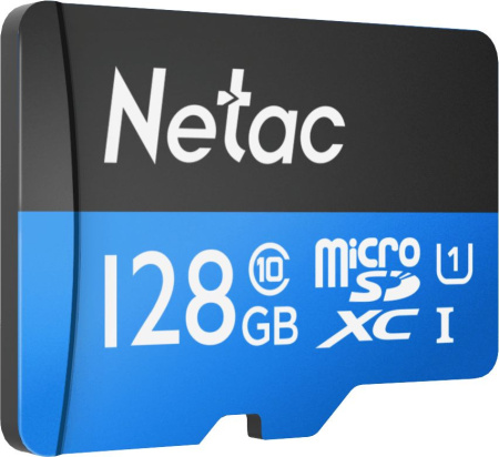 Флеш карта microSDXC 128Gb Class10 Netac NT02P500STN-128G-S P500 w/o adapter